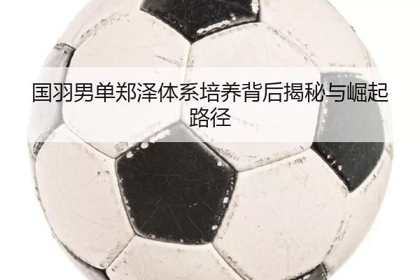 国羽男单郑泽体系培养背后揭秘与崛起路径